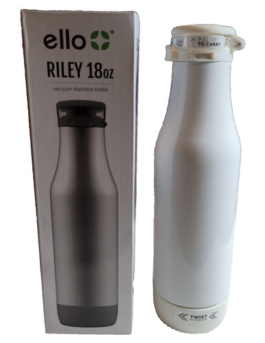 Ello water bottle white - ello,